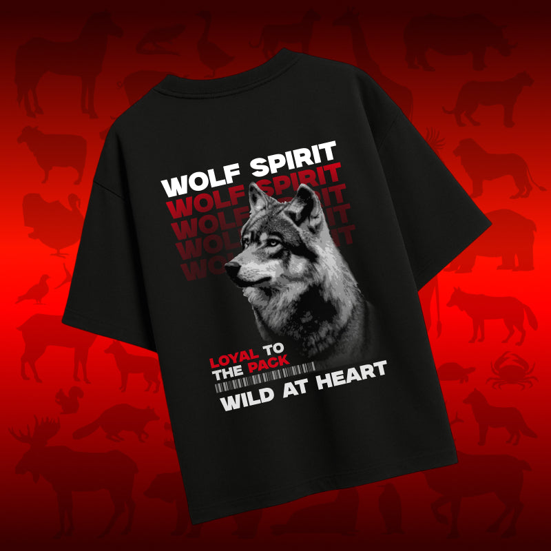 Wolf Spirit Dark Oversized T-shirt