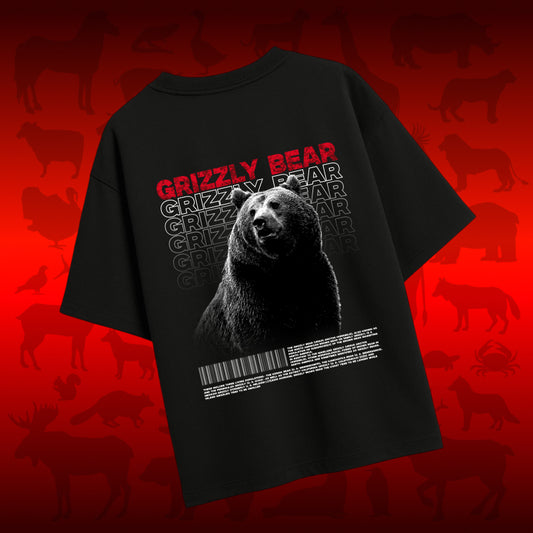 Grizzly Bear Dark Oversized T-shirt