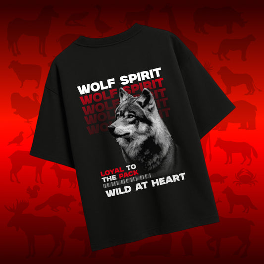 Wolf Spirit Dark Oversized T-shirt