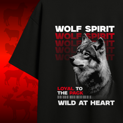 Wolf Spirit Dark Oversized T-shirt