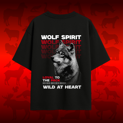 Wolf Spirit Dark Oversized T-shirt